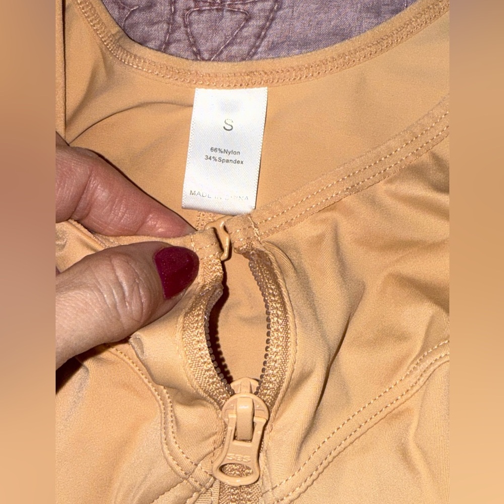 Women's Tan Shapewear Bodysuit - Picture 5 of 8
